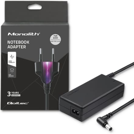 Qoltec laptopstroomadapter voor Acer 65W |   19V |   3.42A |   5.5*2.5 |   Stroomkabel