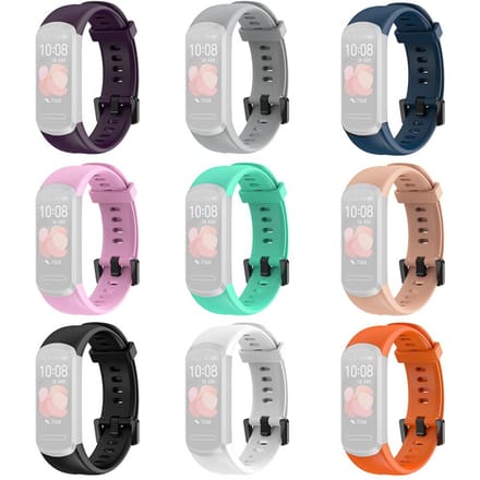 Zachte Siliconen Polsband Vervanging Horlogeband Armband voor Huawei Band 4 nachtblauwe kleur