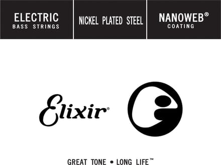 Elixir 15380 Single String Bass 080 NanoWeb - Enkele basgitaarsnaar
