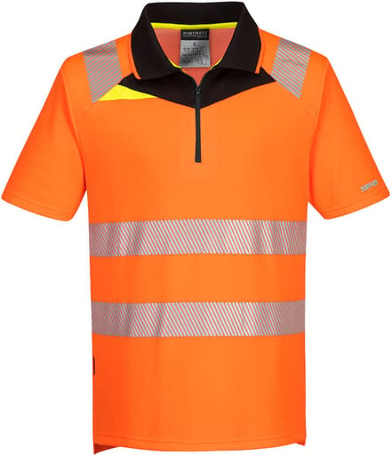 Portwest - DX4 Hi-Vis polo K/M Oranje/zwart