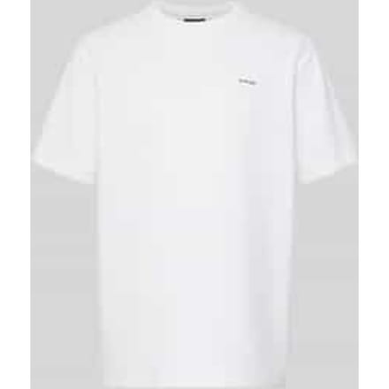 Regular fit T-shirt met structuurpatroon