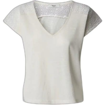 Pepe Jeans Vernetta T-shirt Met Korte Mouwen Wit XS Vrouw