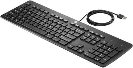 HP toetsenbord 803181-L31 USB - QWERTY-layout US International - Zwart