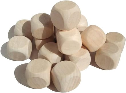 Houten Dobbelstenen - Houten Kubussen - DIY Knutselprojecten - Leeg Ontwerp - 16mm - Niet gespecificeerd