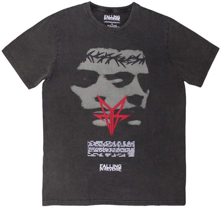 Falling In Reverse - Blur Heren T-shirt - L - Grijs