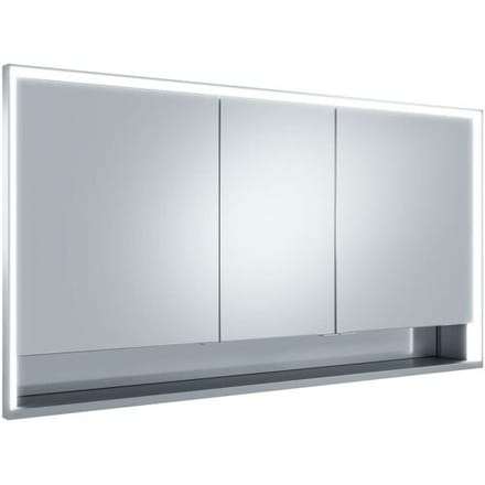 Keuco Royal Lumos wall mounted mirror cabinet 140 x 73.5 cm, open shelf 14316171301