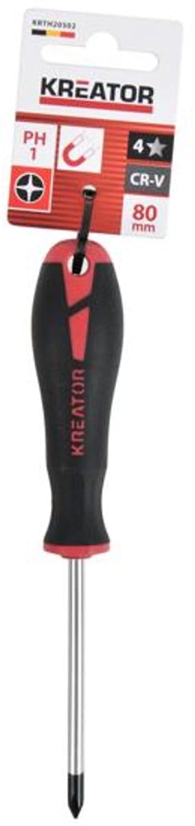 Kreator Schroevendraaier KRTH20502 - Phillips - 80mm - PH1