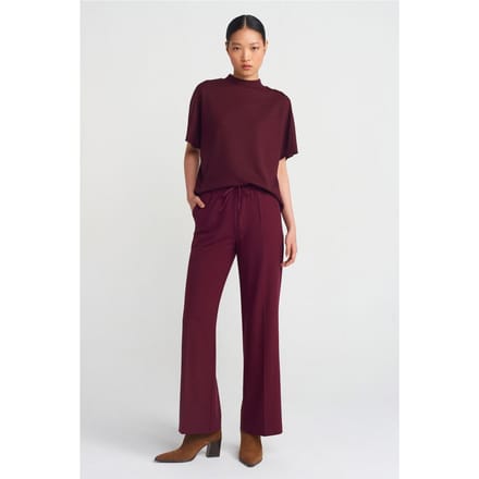 Brede Pijpen Crêpe Broek