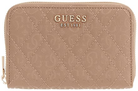 Guess Isemay Portemonnee Dames - Ritsportemonnee - Imitatieleer - Bruin