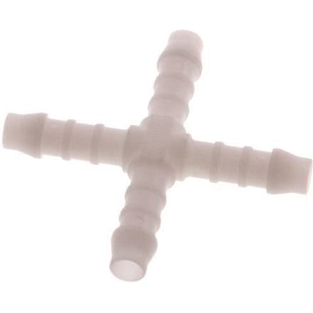 6 mm POM Kruis-Slangkoppeling [5 Stuks]