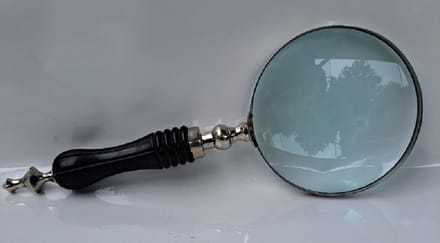 Denza - Vergrootglas A5059/1400 decoratief of functioneel te gebruiken - loep - antieke look