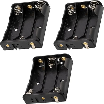 Batterijhouder Set - Batterij Behuizing - Batterijen Opslag - Drie Stuks - 5.8 x 4.7 cm