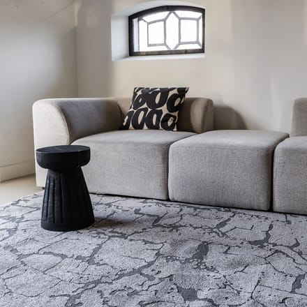 Vloerkleed Cairt Grijs/Antraciet - 200 x 290 cm - (L)