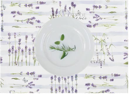 Twee x Placemat Lavendel - katoen - 35 x 48 cm