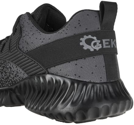 GEKO Moderne veiligheidsschoenen - antislip - ademend - maat 46 - grijs