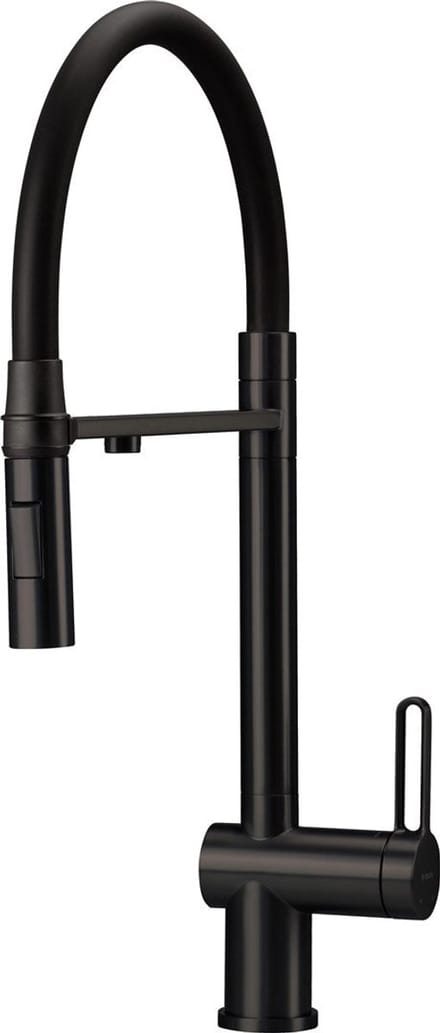 Kitchen faucet with filter connection & flex spout
