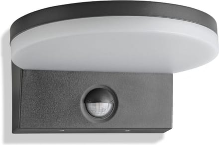 White-Label® Buitenlamp met Bewegingssensor - Wandlamp Buiten - Tuinverlichting - Zwart en Wit