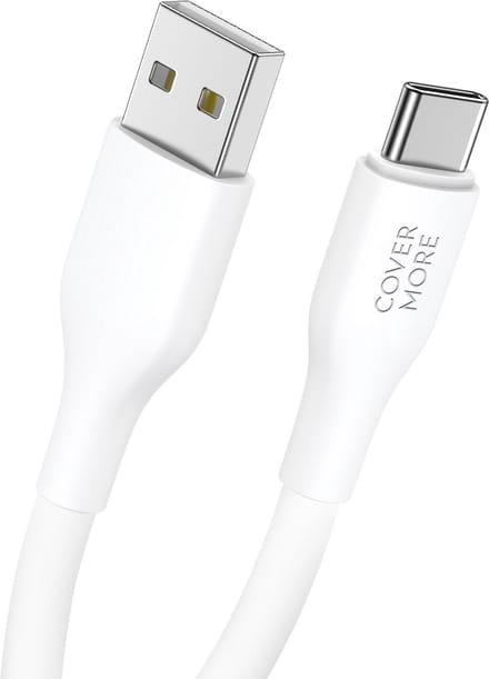 Telefoon oplader - Usb A naar usb C - Oplaadkabel - Datakabel - Oplader - Past op oude usb stekker - Usb lader - Sterk - Dik - 1m - Wit