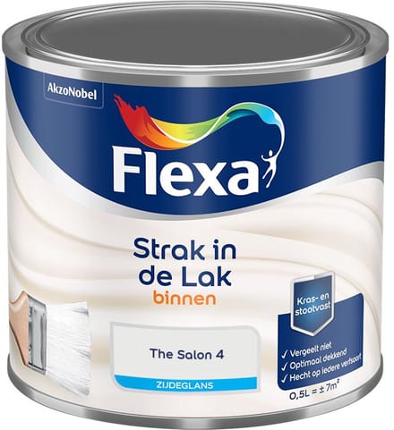 Flexa - Strak In De Lak Binnenlak Zijdeglans - The Salon 4 - Mengverf - 500 Ml