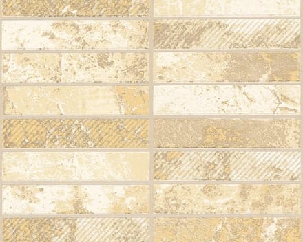 NATUURSTEEN TEGEL BEHANG - beige creme met glitters - AS Creation Il Decoro