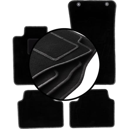 Complete set veloursmatten voor: Alfa Romeo Giulia 2x4 (2WD) sedan (2016-)