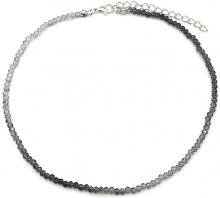 She life style - witte en zwarte kralenketting