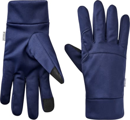 ShapeFit | Dunne marineblauwe polyester handschoenen geschikt voor touchscreens