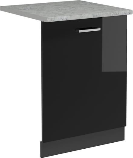 Vicco R-Line Vaatwasserfrontpaneel – 60 cm, WB Marmer Zwart hoogglans