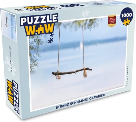 Puzzel Strand schommel Caraiben - Legpuzzel - Puzzel 1000 stukjes volwassenen