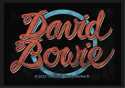 David Bowie - Logo Patch - Zwart