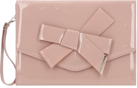 Ted Baker Koppeling Avondtas Nikkey Knot Bow Envelope Pouch Pl - Pink Oud roze