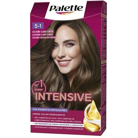 PALETTE INTENSIVE haarkleuring #5.1-lichtbruin as 1 stuk