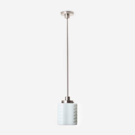 Hanglamp De Klerk 20's Matnikkel - Art Deco Trade
