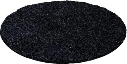 Hoogpolig vloerkleed Life - antraciet - rond 160 cm