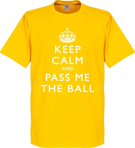 Keep Calm And Pass The Ball T-Shirt - S