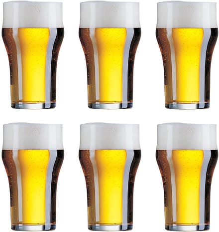Cookinglife Engelse Bierglazen Nonic 340 ml - 6 stuks