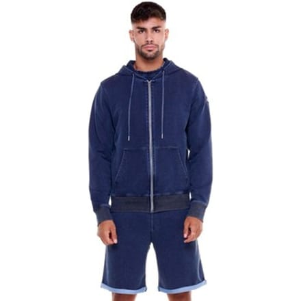 Capuchon sweaters Leone 1947 Man Hoody Full Zip Indigo