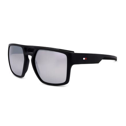 Tommy Hilfiger TH 1805/S 003 T4 matzwarte grijze spiegelzonnebril