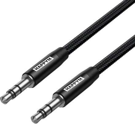 AUX kabel 3.5mm naar 3.5mm – 1 Meter - Zwart