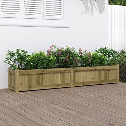 vidaXL - Plantenbak - 180x31x31 - cm - geïmpregneerd - grenenhout