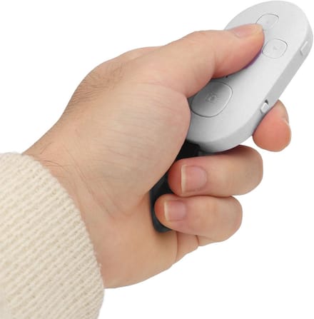 Allecto - Scrollende Afstandsbediening - Bluetooth Afstandsbediening - Oplaadbaar - Wit - Remote Clicker - Voor Smartphones en Tablets - Geschikt v...