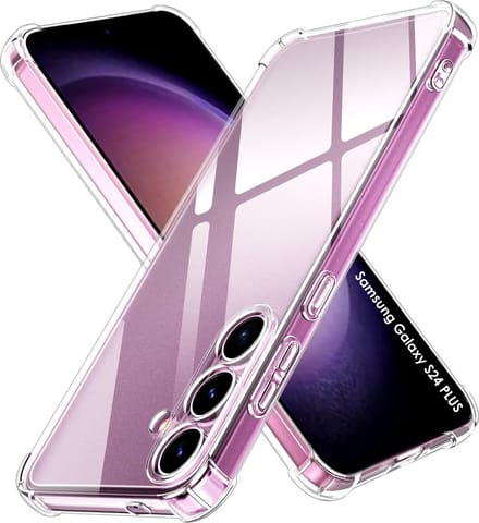 Hoesje voor Samsung Galaxy S24 Plus backcover Shockproof siliconen Transparant