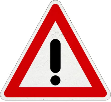 Let op gevaar bord - J37 | Sign Again materiaal | 40 cm