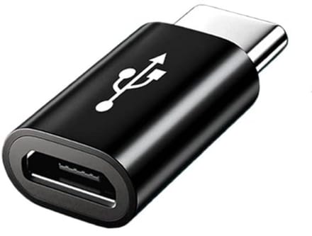 DrPhone OTG3 - USB C Mannelijk naar Micro USB Vrouwelijk adapter - Converter OTG - Type-C - Verloop Adapter - Zwart