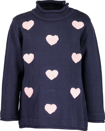 Blue Seven Meisjes Trui - donker blauw - Maat 62