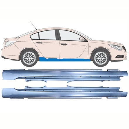 Volledige dorpel voor Opel Insignia 2008-2017 / Links + Rechts / Set