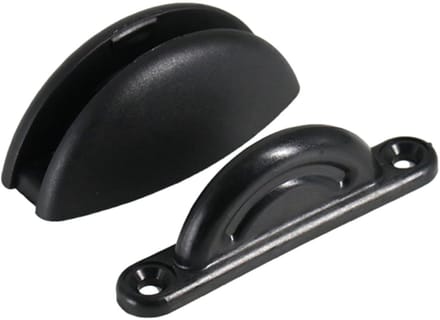 Deurhouder Vangst - Deurstopper Clip - Voorkomen van Schade - Nylon Materiaal - 73 mm - Zwart