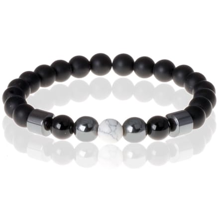 Heren kralen armband Lucky Stone Howliet