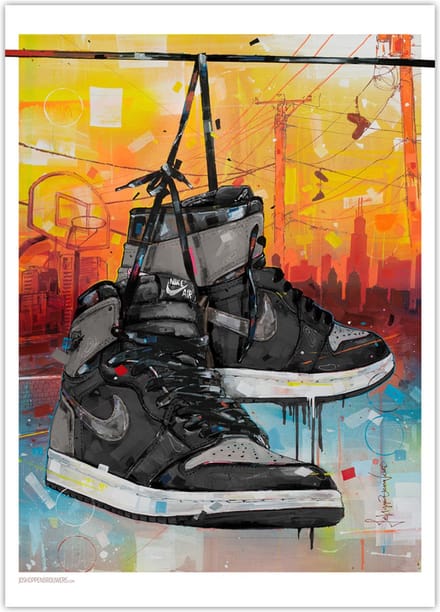Sneaker poster powerlines shadow 1.0 50x70 cm