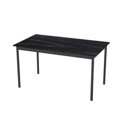 Giga Living Eettafel Pensacola - Zwart Eiken - 140x85x75cm